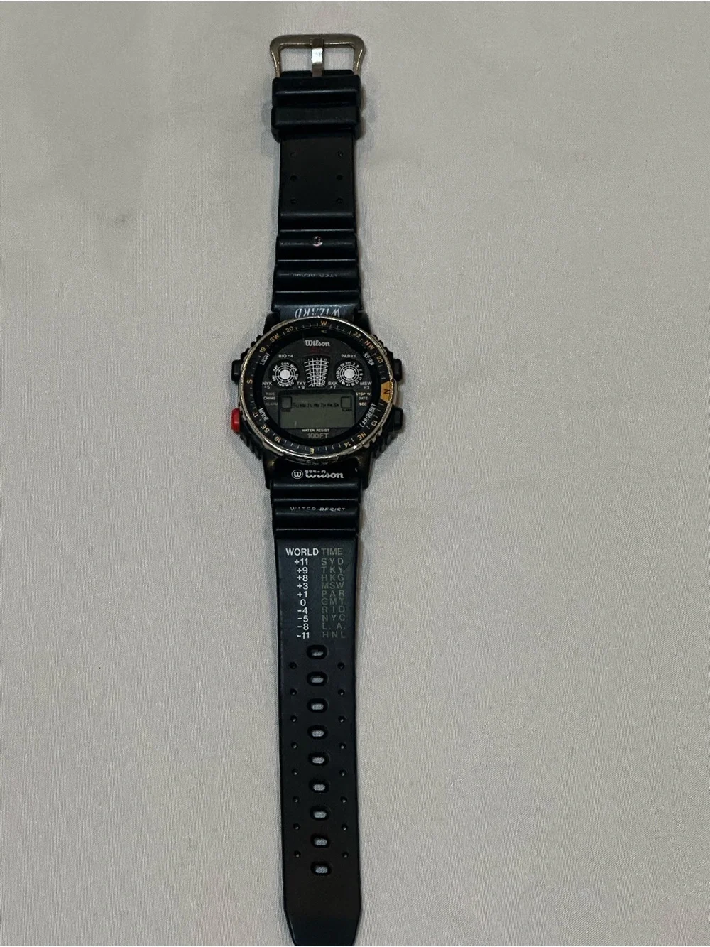 Wilson Black Digital Multifuntion Sports Watch Water Resistant